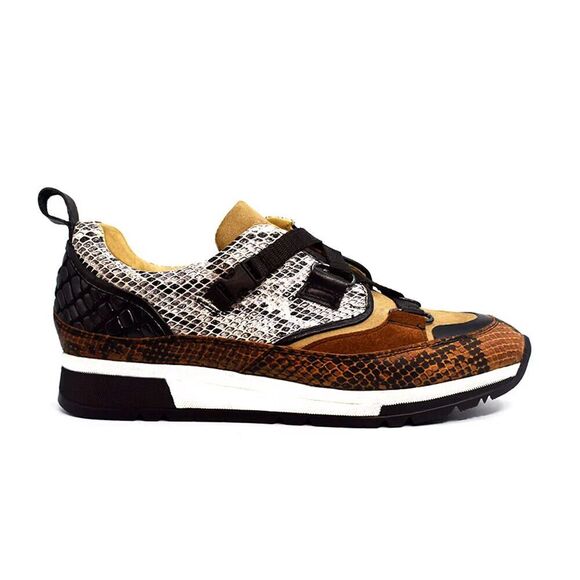 Buckhouse Shoes - Buckhouse Sneaker Dominy 100% Cowhide Lining Snakeskin Sonnie Style Women Size 8